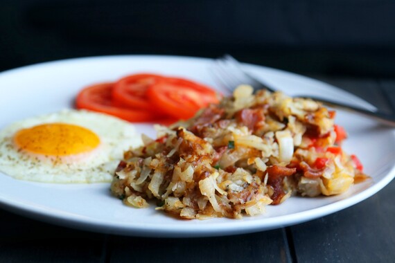 Easy, Cheesy Loaded Hash Browns
