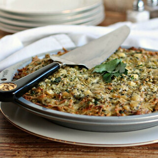 Cheesy Idaho® Potato and Parsnip Kugel