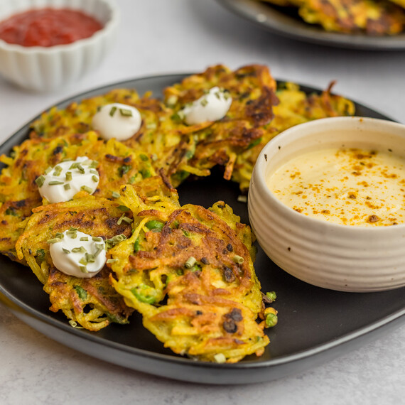 Curried Idaho® Potato Latkes