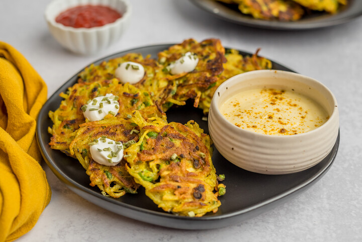 Curried Idaho® Potato Latkes