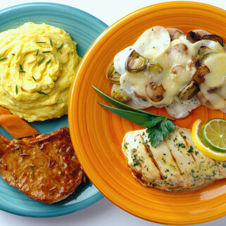 Mashed Idaho® Potatoes Diablo and Scalloped Idaho® Potatoes 