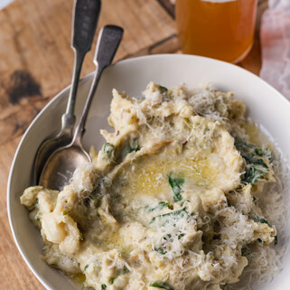 Spinach & Brussel Sprouts Colcannon