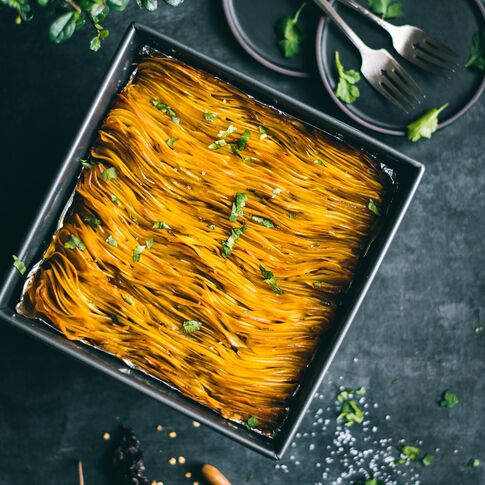 Crispy Masala Leaf Potatoes