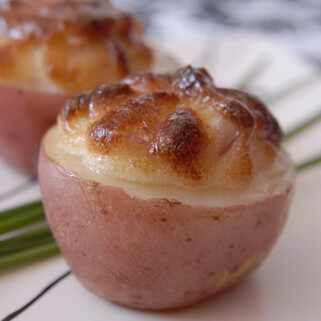 Asiago Souffle Crimson Potatoes