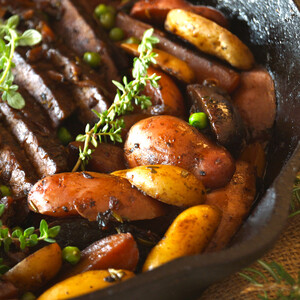 Idaho® Fingerling Potato Braised Brisket Stew