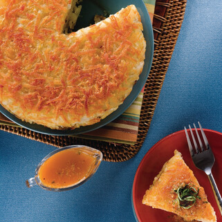 Rosti Idaho® Potato with Artichokes, Fontina, and Red Pepper Vinaigrette