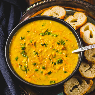 Cheddar Potato Soup with Broccoli