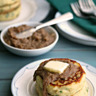 Savory Breakfast Potato Cakes with Pecan Butter