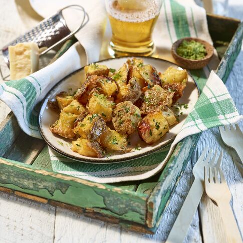 Parmesan-Rosemary Potato Cracklins