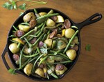 Sausages, Onions, Idaho® Potatoes, Peppers and Green Beans 