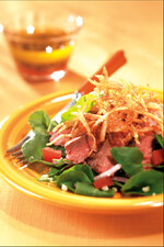 Flat Iron Steak Salad with Truffled Potato Chips