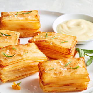 Crispy Fried Potato Stacks