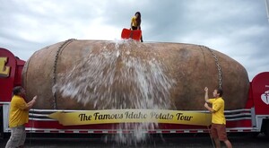 Great Big Idaho® Potato Truck Nominates Florida Department of Citrus, Washington Apples, & Georgia Peaches to Accept the ALS Ice Bucket Challenge