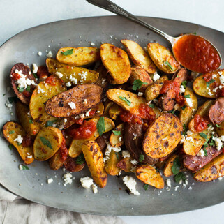 Harissa Roasted Fingerling Potatoes