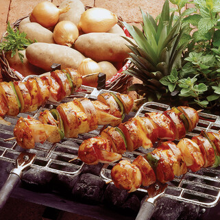 Idaho® Potato and Salmon Shish Kabob