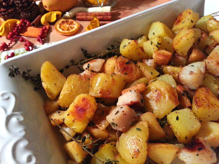 Autumn Roasted Potatoes and Root Vegetables