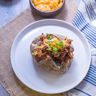 Barbecue Chicken Stuffed Baked Potato