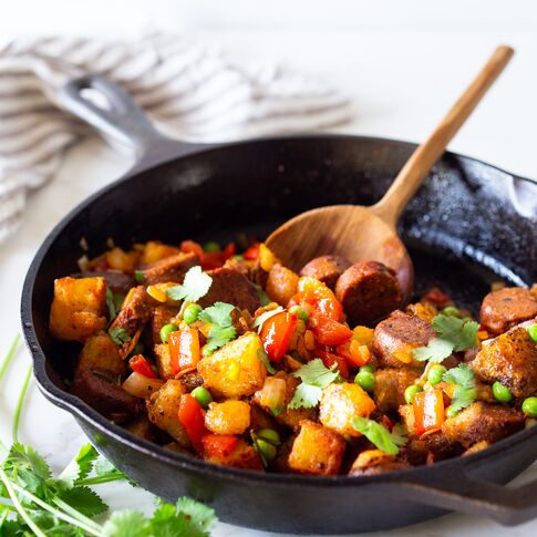 Spanish Potato Sausage Skillet
