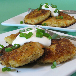 Mini Idaho® Potato & Salmon Pancakes