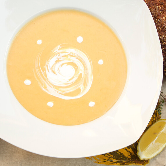 Cream of Potato-Carrot Soup 