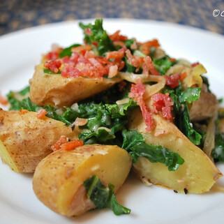 Warm Cannellini Potato Salad