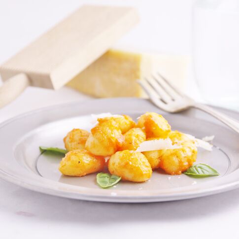 Idaho® Potato Gnocchi with Roasted Red Pepper Sauce