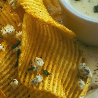 Crisp Potatoes with Gorgonzola