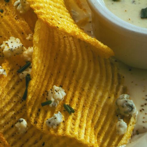 Crisp Potatoes with Gorgonzola