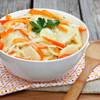 Idaho® Potato Salad with Peppers & Onions
