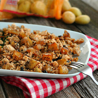 Salmon & Shiitake Idaho® Potato Hash