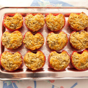 Idaho® Potato-Asiago Cheese Muffins with Herbes de Provence