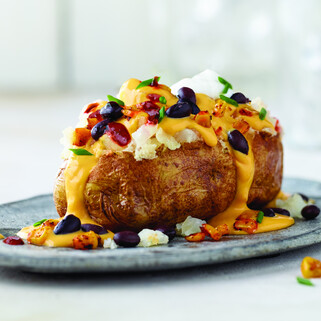Overloaded Vegan Baked Potato