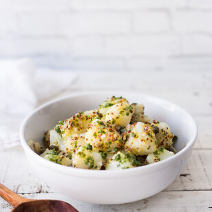 Potato Salad with Chives, Mustard and Capers 