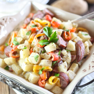 Idaho® Potato Sausage Vegetable Alfredo