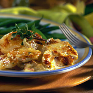 Gruyere, Apple and Idaho® Potato Au Gratin