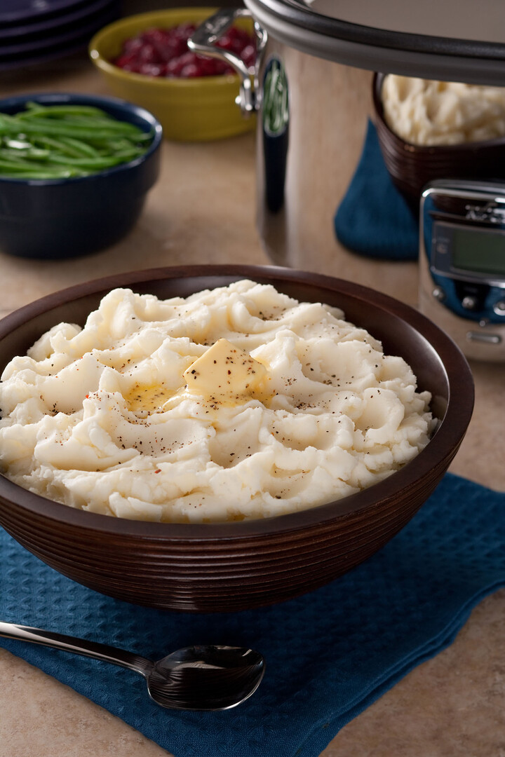 Traditional Slow Cooker Mashed Potatoes 