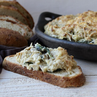 Artichoke Spinach Potato Dip