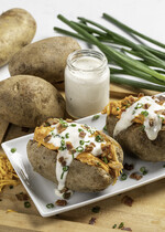 Buffalo-Ranch Loaded Idaho® Baked Potatoes