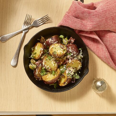Potatoes with Lemon-Parmesan Butter and Olives