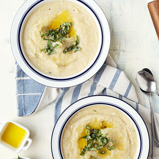 White-on-White Potato-Cauliflower Soup 