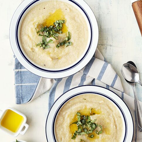 White-on-White Potato-Cauliflower Soup 