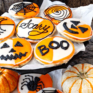 Idaho® Potato Black and White Cookies for Halloween