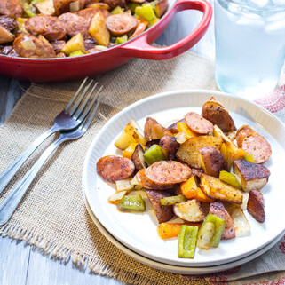 Cajun Potato and Andouille Sausage Bake 