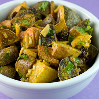 Tri-Color Curried Potato Salad