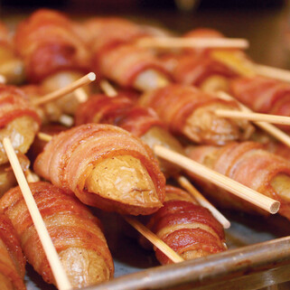 Bacon-Wrapped Idaho® Potato Skewers