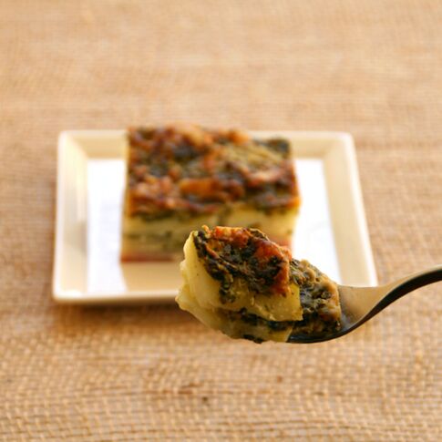 Spinach Gruyere Idaho® Potato Gratin