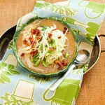 Irish Potato Cabbage Soup with Bacon & Cheese