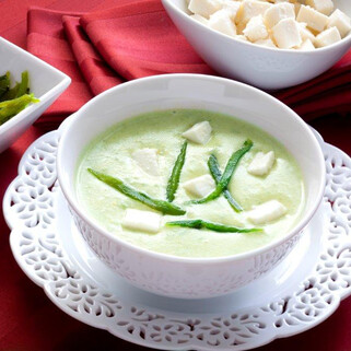 Cream of Potato and Poblano Soup