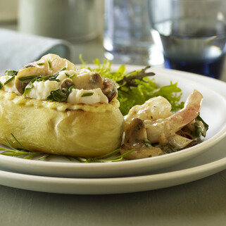 Fillet of Sole and Twice-Baked Potato