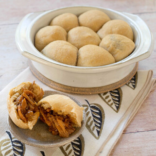 BBQ Jackfruit Stuffed Idaho® Potato Rolls